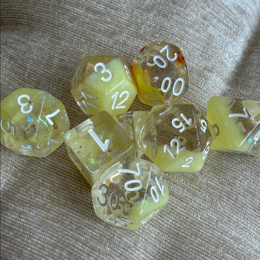 Resin RPG Dice Set